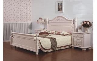 床 韩式，型号：611（1.8米低箱床+2个床头柜）