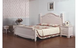 床 韩式 型号：610（1.8米低箱床+2个床头柜）