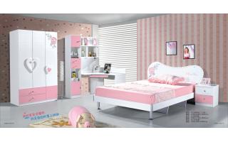 儿童组合套餐 儿童床 型号:1B106（1.2米低箱床+衣柜...