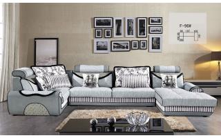 沙发，U型结构，型号：F-96，浅色时尚经典款型